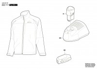 Bosch 1 600 A00 1J6 Heat+Jacket 10,8V Professional Jacket Spare Parts